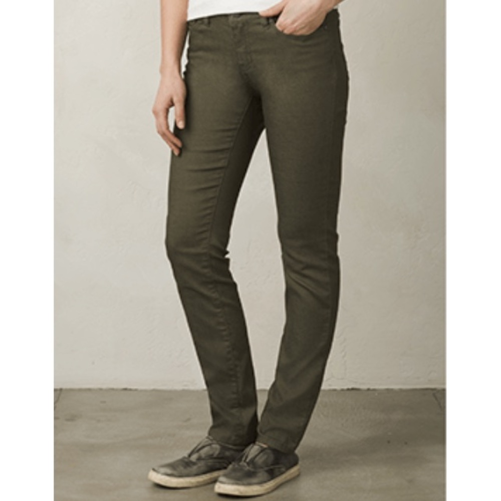 NWT Prana Kayla Jean Cargo Green Size 6 SHORT INSEAM